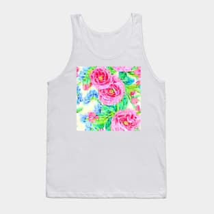 Pink and blue watercolor Tank Top